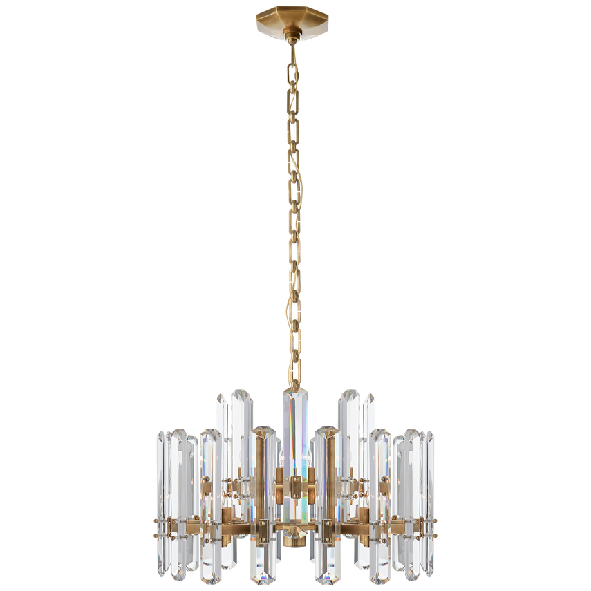 Hand-Rubbed Antique Brass - Crystal