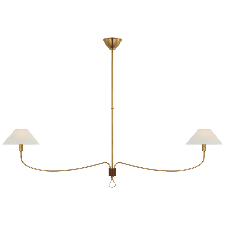 Hand-Rubbed Antique Brass and Saddle Leather