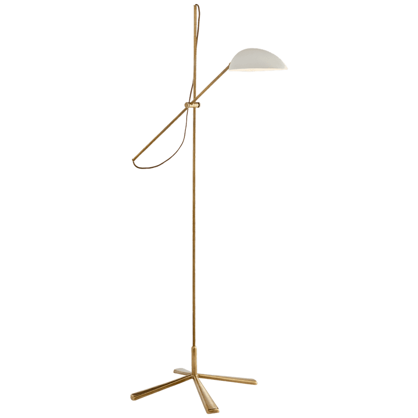 Hand-Rubbed Antique Brass - White